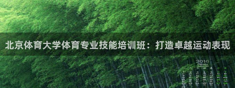 欧陆娱乐能赚钱吗现在：北京体育大学体育专业技能培训班：打造卓